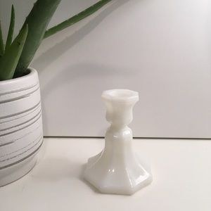 Milk Glass Candle Stick